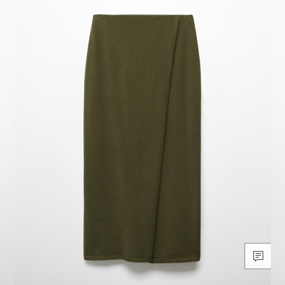 NWT Mango Olive Pencil Skirt